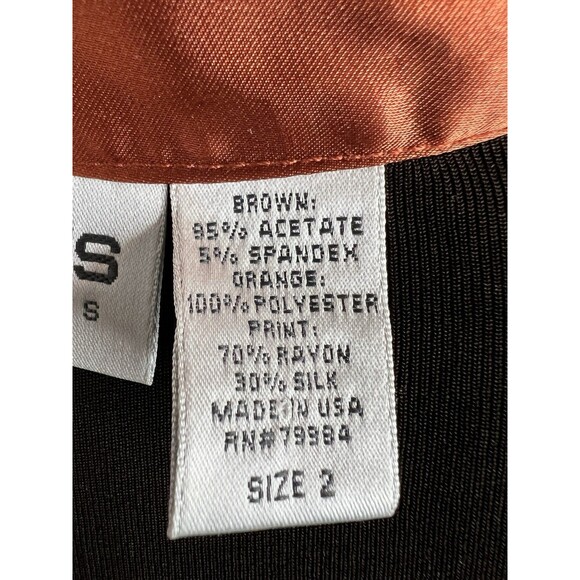 Chicos Travelers Velvet Burnout Kimono Silk Blend Slinky Cardigan Boho Size 2 L - Picture 8 of 10